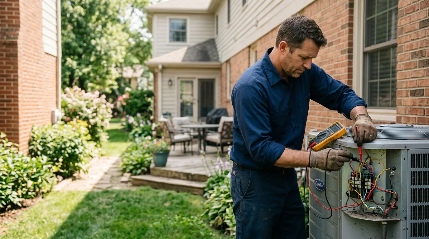 HVAC technician working near Matheny, WV